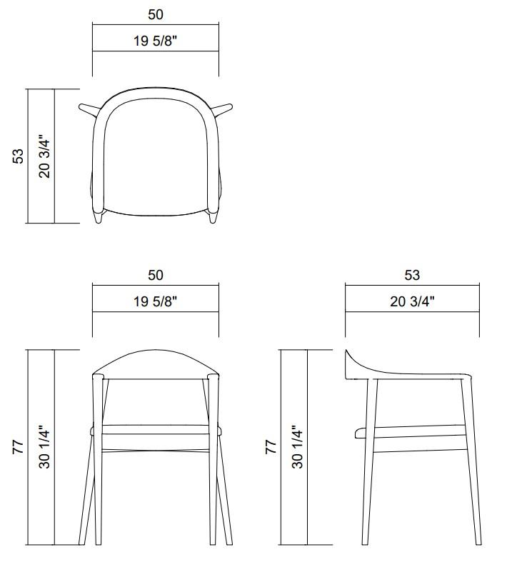 CHAIR WITHOUT ARMS