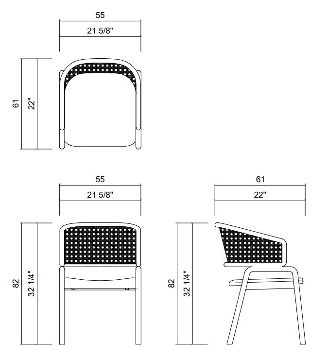 CHAIR WITHOUT ARMS