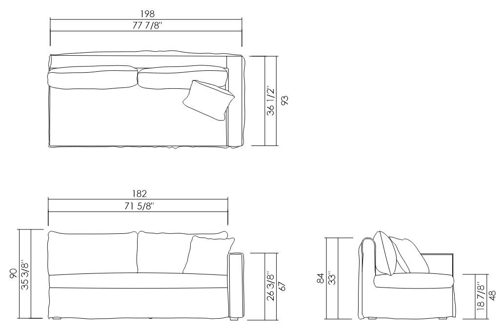MODULO DIR/ESQ PARKA 198 CM