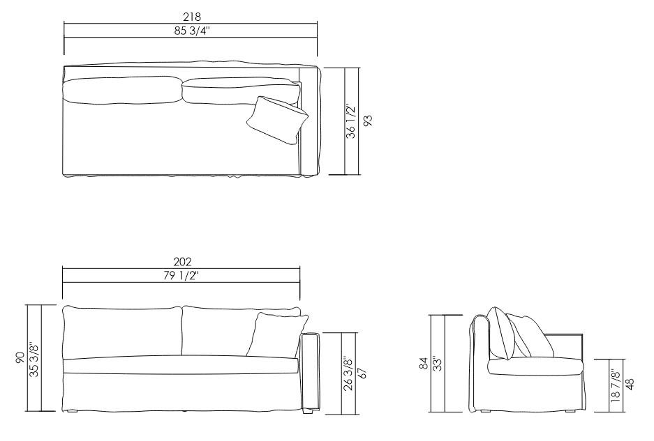 MODULO DIR/ESQ PARKA 218 CM