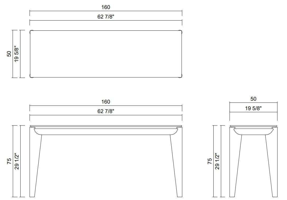 MENAGGIO CONSOLE 62 7/8"