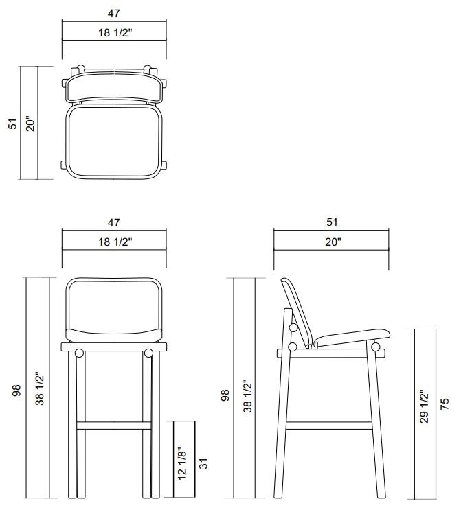 HIGH BARSTOOL