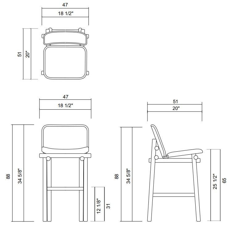 LOW BARSTOOL