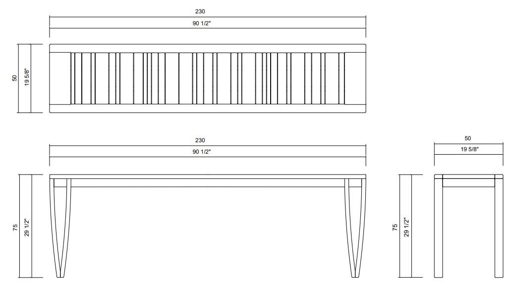 NORONHA CONSOLE 90 1/2"