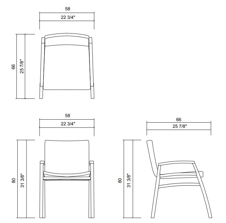 CHAIR WITHOUT ARMS