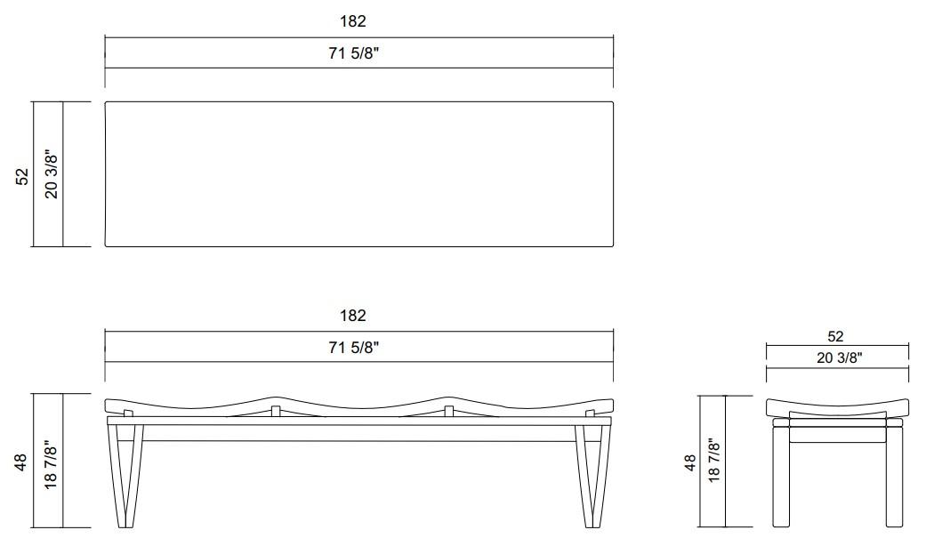 NORONHA BENCH 71 5/8"