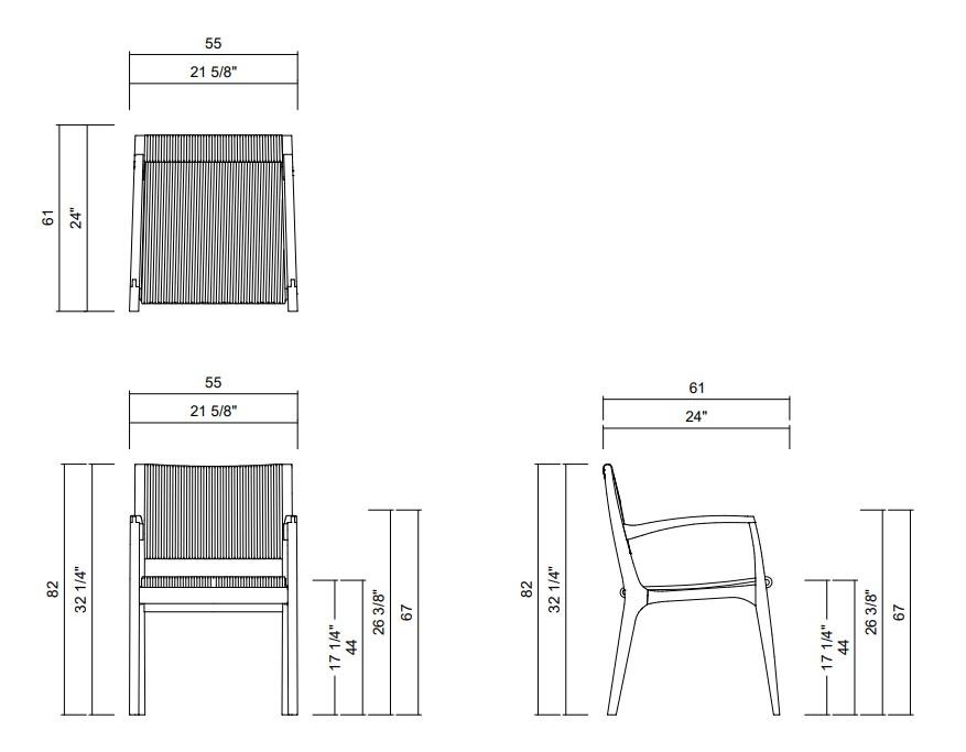 CHAIR WITHOUT ARMS