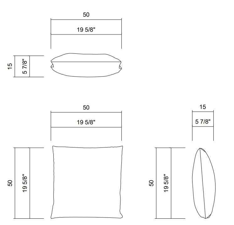 ARGOS CUSHION 19 5/8” X 19 5/8”