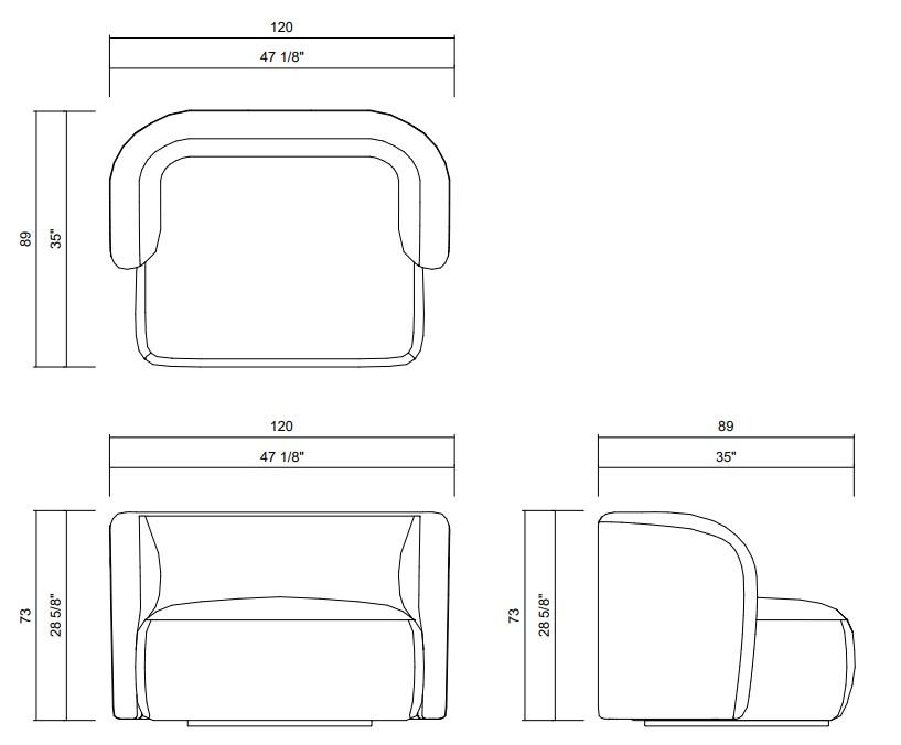 SWIVEL ARMCHAIR