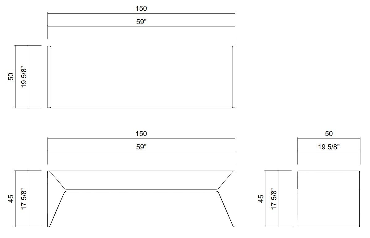 COMPOSE BENCH 59"