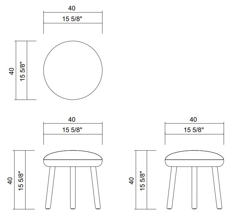 CARPE DIEM BENCH H15 5/8"