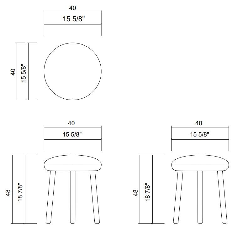 CARPE DIEM BENCH H18 7/8"