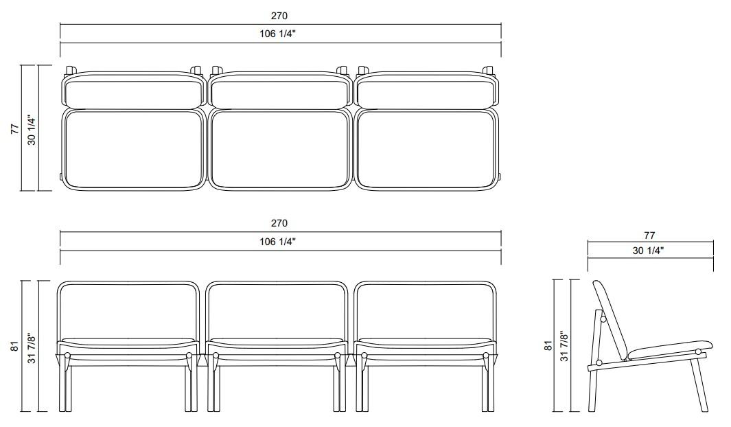 CARPE DIEM SOFA 160 1/4"