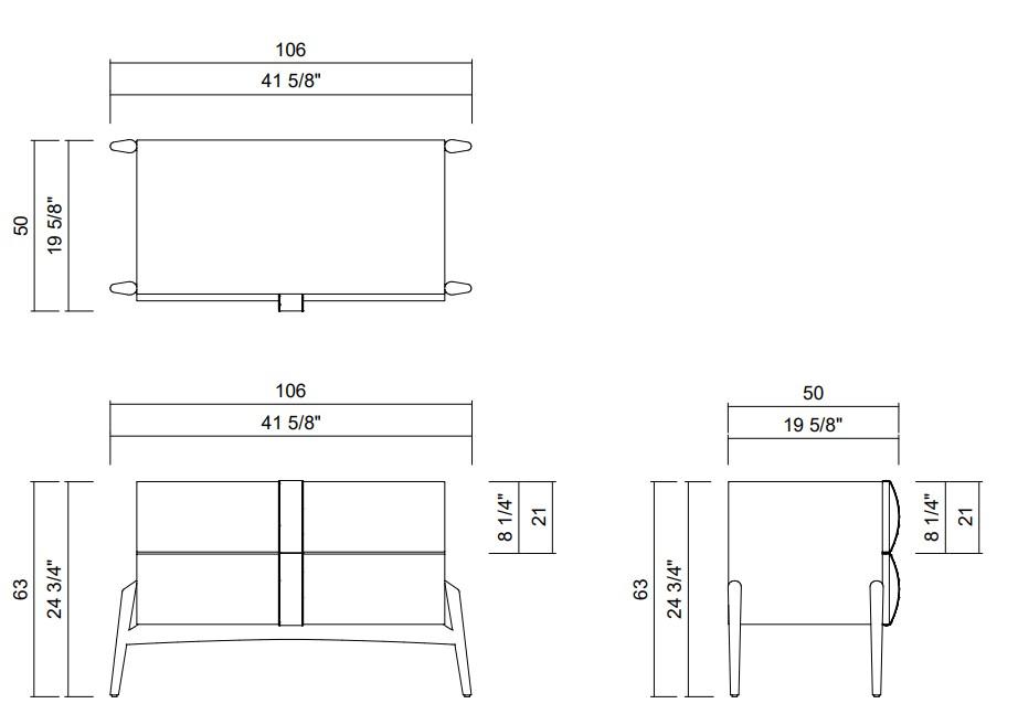 MESA NOCHE 106 CM ALMA