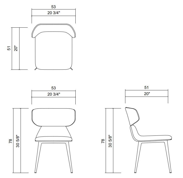 ASPEN CHAIR METAL LEGS