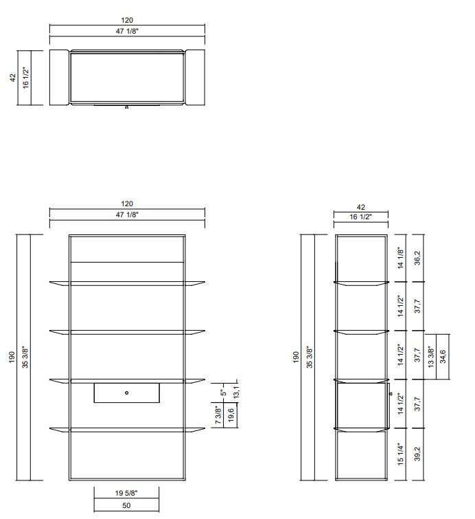 ARESTA BOOKCASE DRAWER