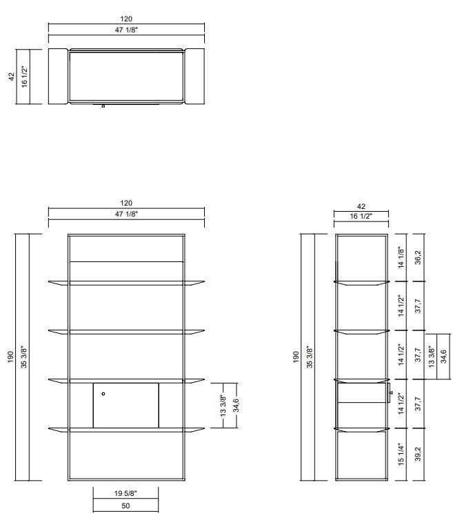 ARESTA BOOKCASE DOOR