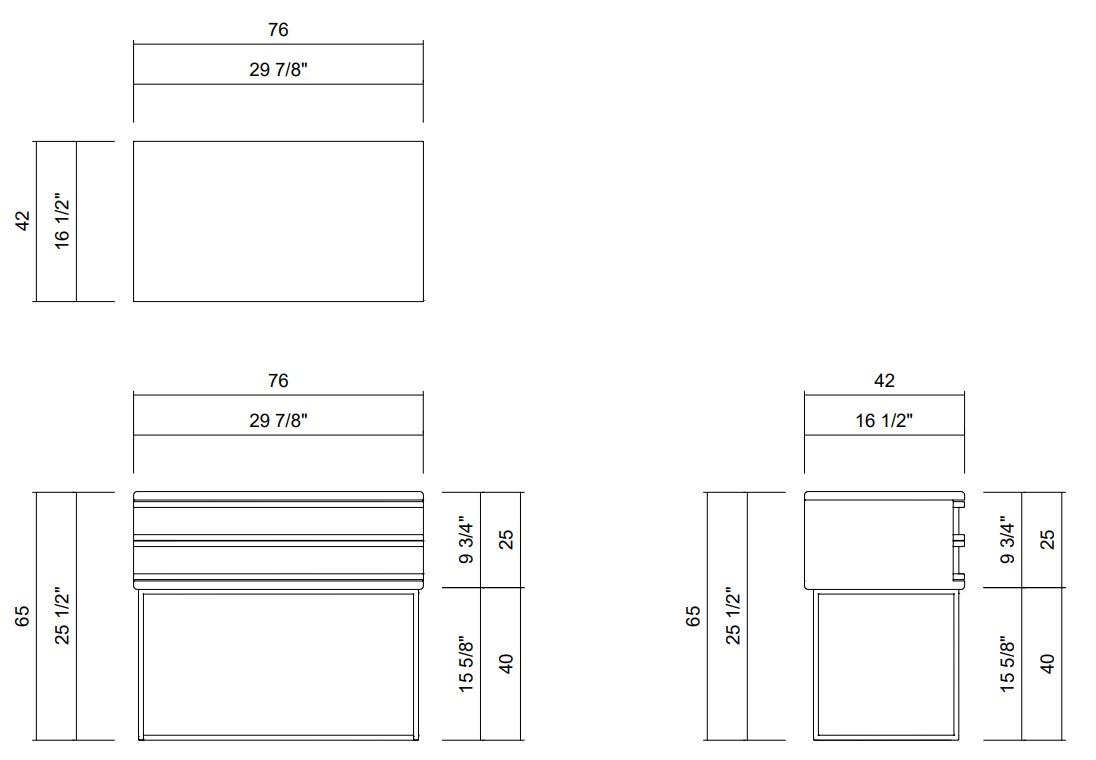 BUON GIORNO NIGHTSTAND 2 DRAWERS