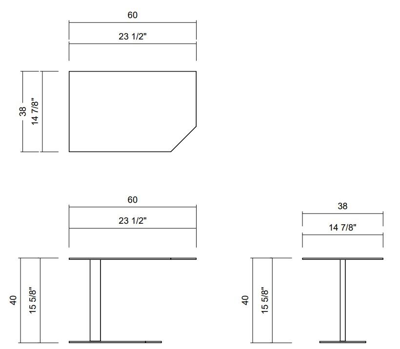 MESA LATERAL H40 CM MALTA