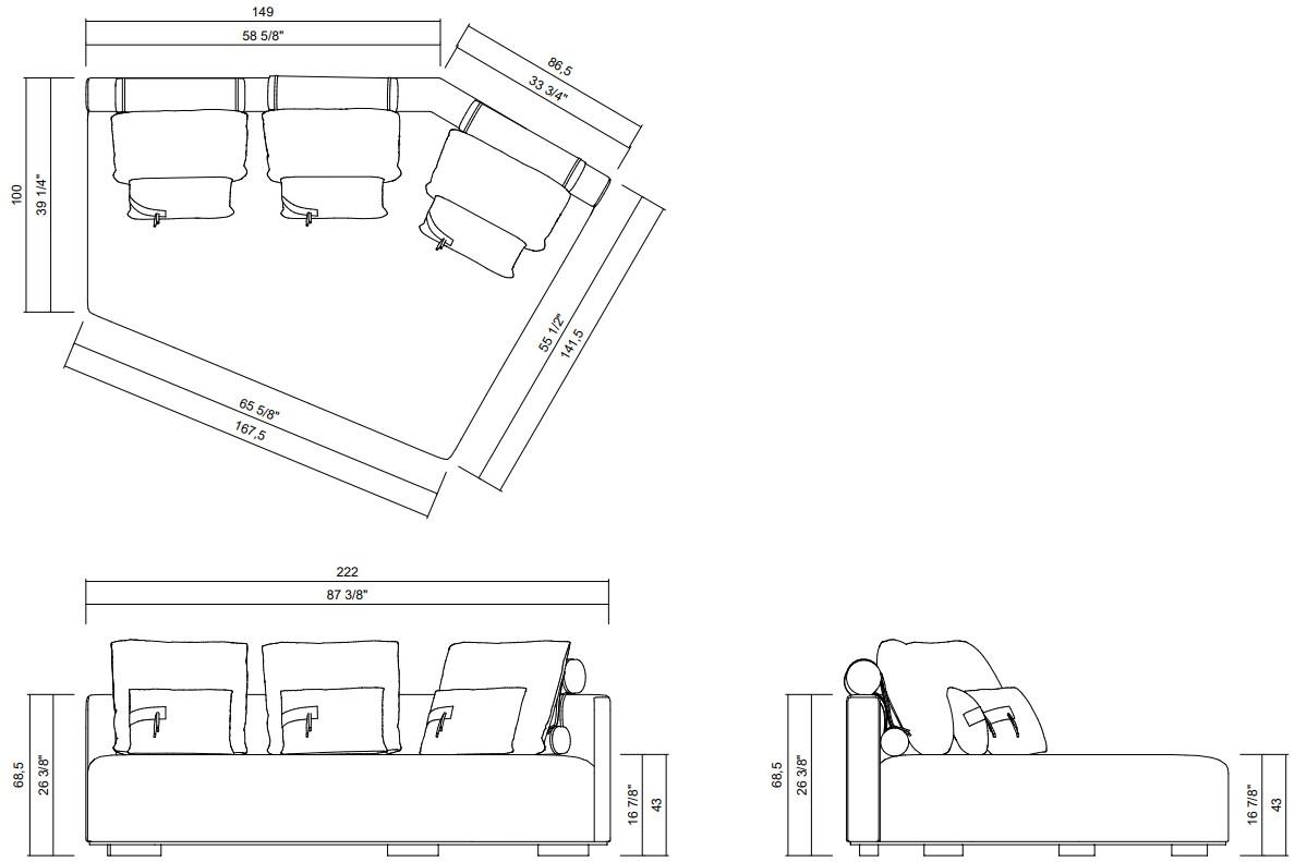 LEFT | RIGHT CHAISE