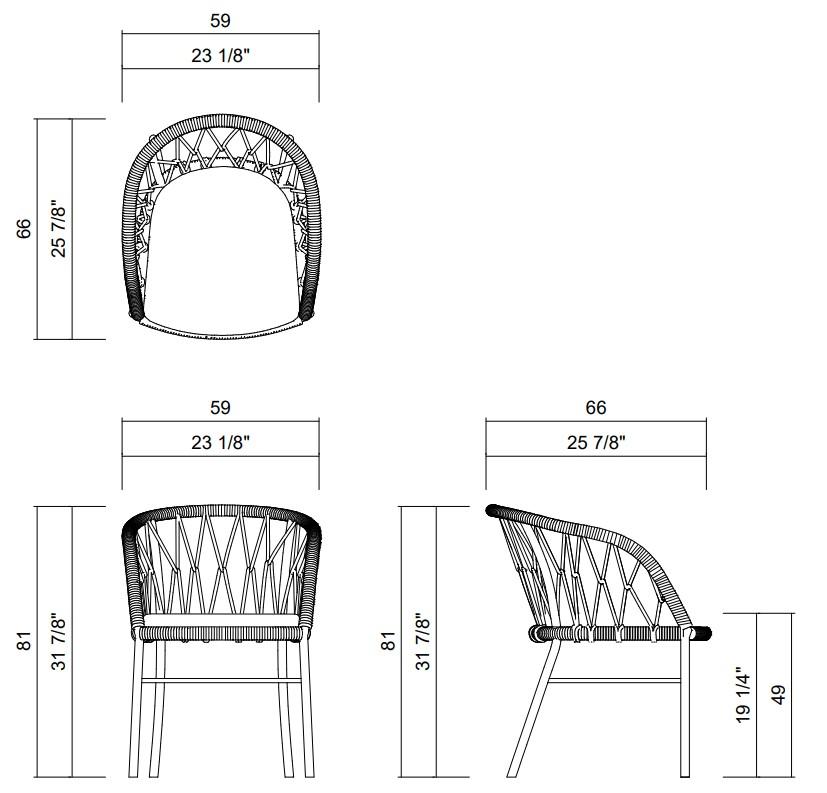 CHAIR WITHOUT ARMS