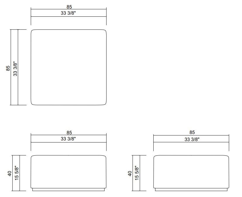 OTOMANA 85X85 CHANGE UP