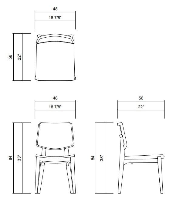 SILLA ASSIENTO MADERA POUSADA