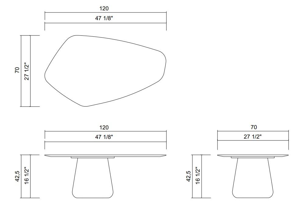 SEIXO COFFEE TABLE H16 1/2"