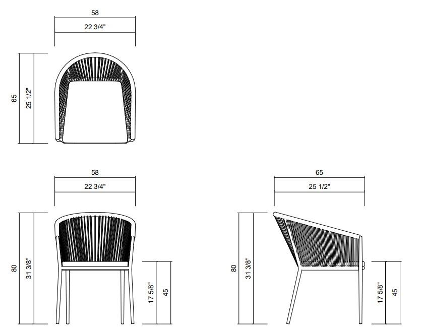 CHAIR WITHOUT ARMS