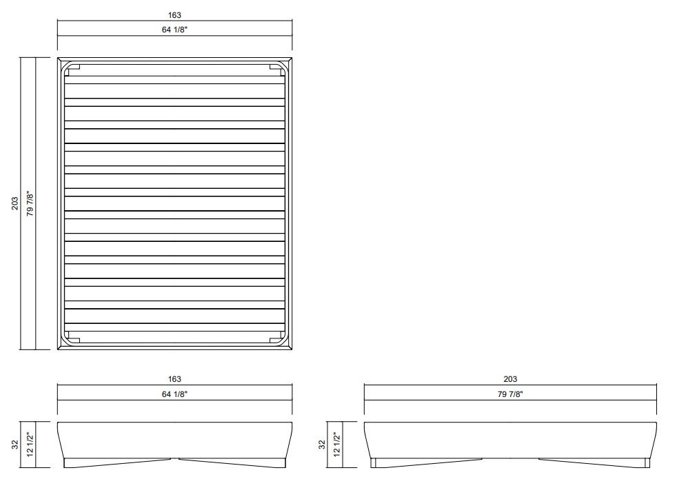 PRET A PORTER - MATTRESS 62 1/8" X 77 7/8" - WEDGE FOOT