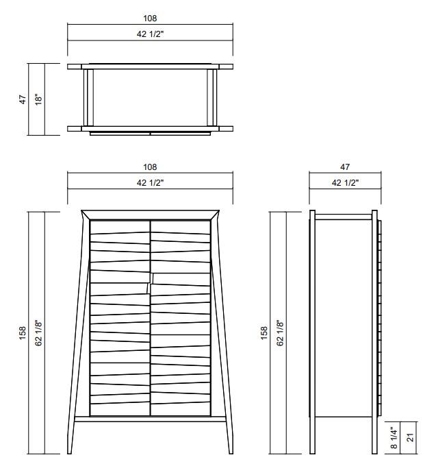 PALAFITA CABINET H62 1/8"