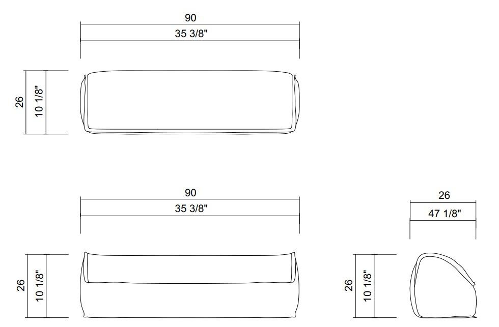 ISETTA PILLOW 5 3/8"