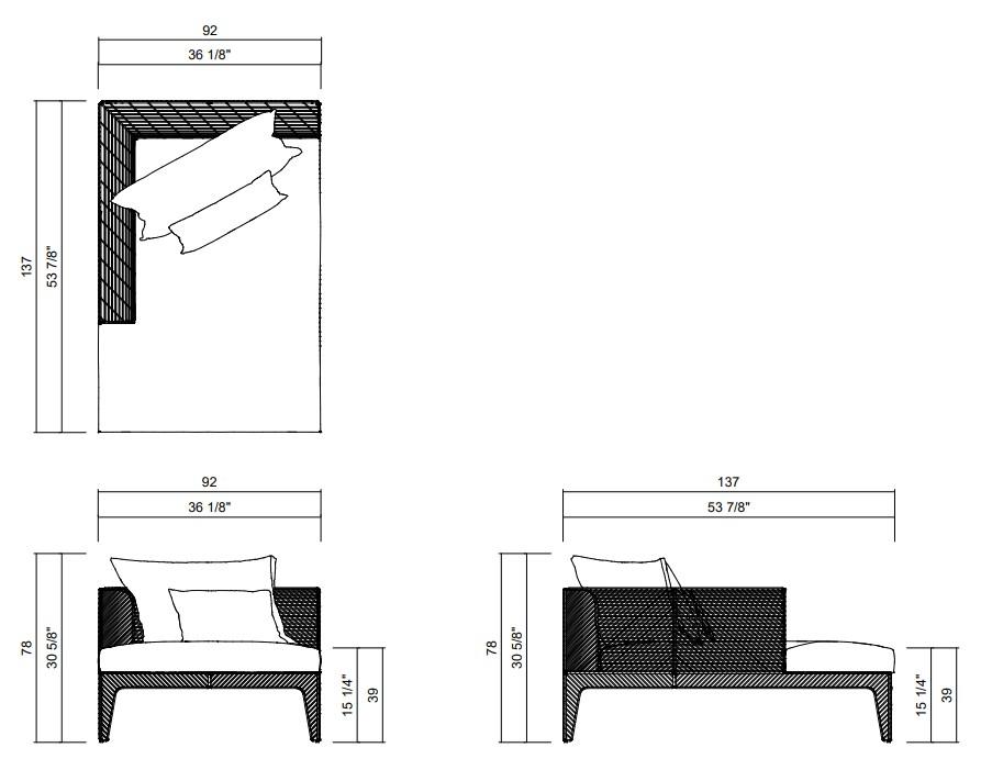 LEFT | RIGHT CHAISE