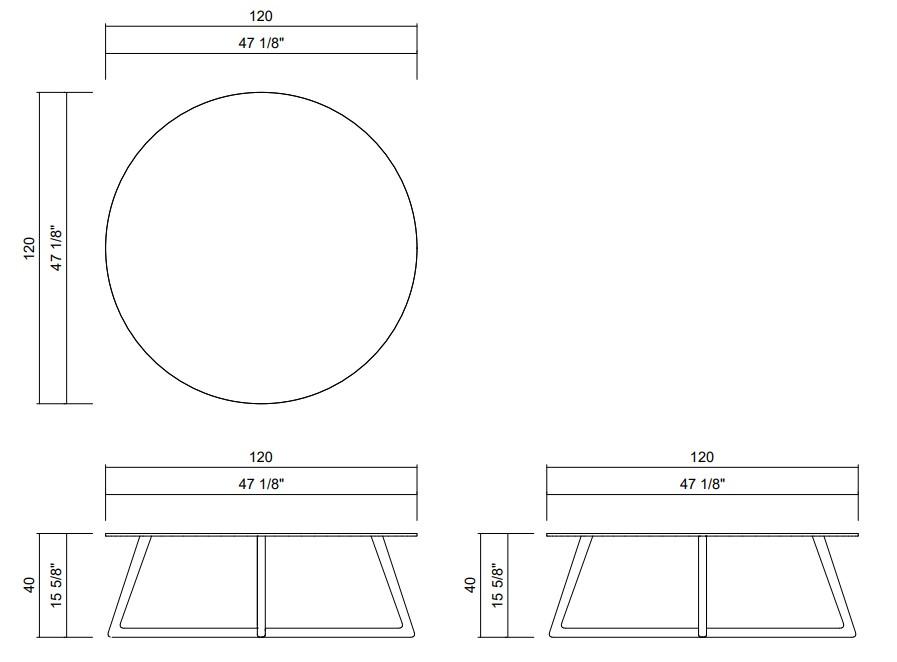 ÓRBITA ROUND COFFEE TABLE