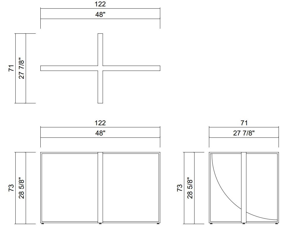 PEDESTAL 122X71 CM MERIDA