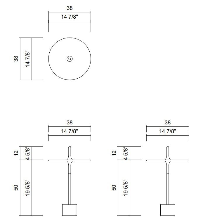 NIX SIDE TABLE H24 3/8"