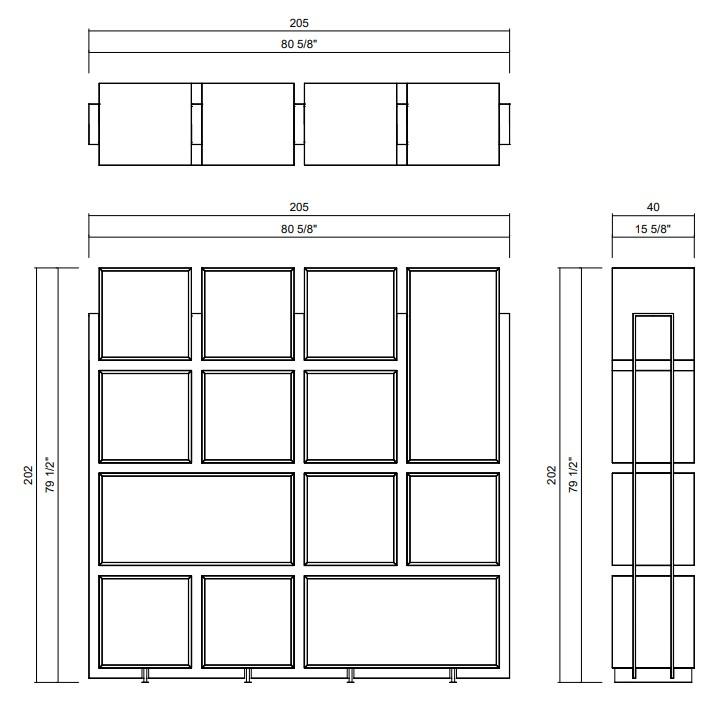 ESTANTERIA 4 X 3 RUBIK