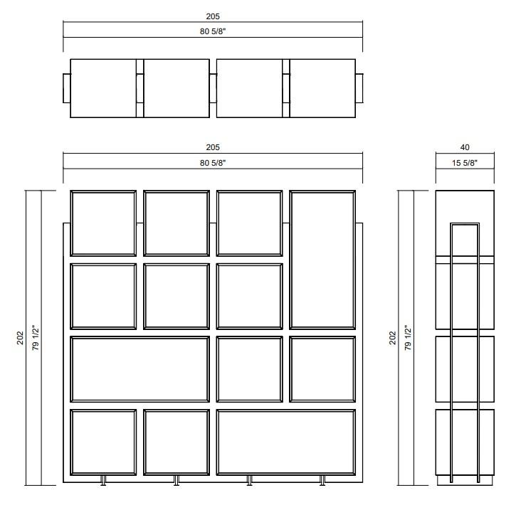 RUBIK BOOKCASE 4 X 3