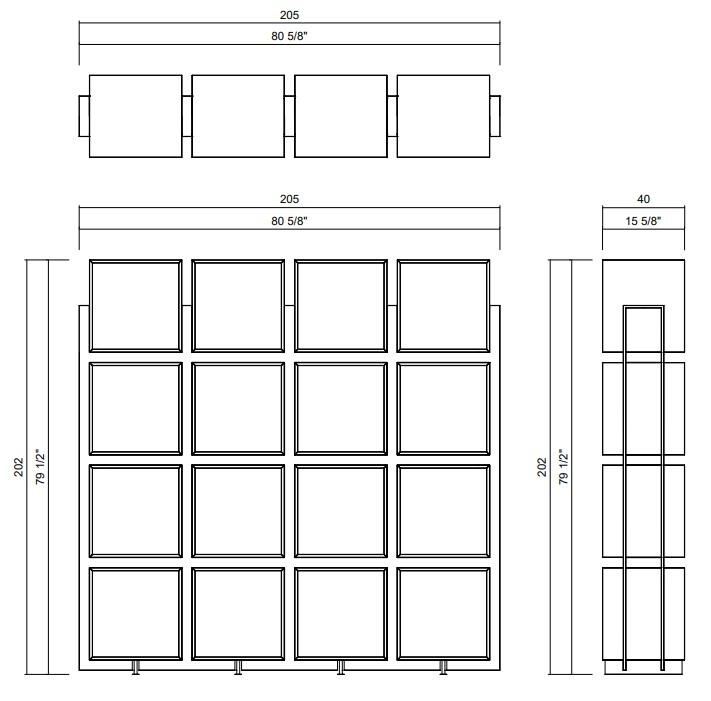 RUBIK BOOKCASE 4 X 4