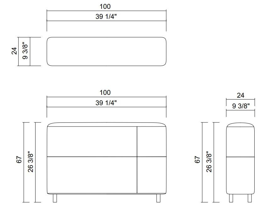 SWELL BACKREST 39 1/4"