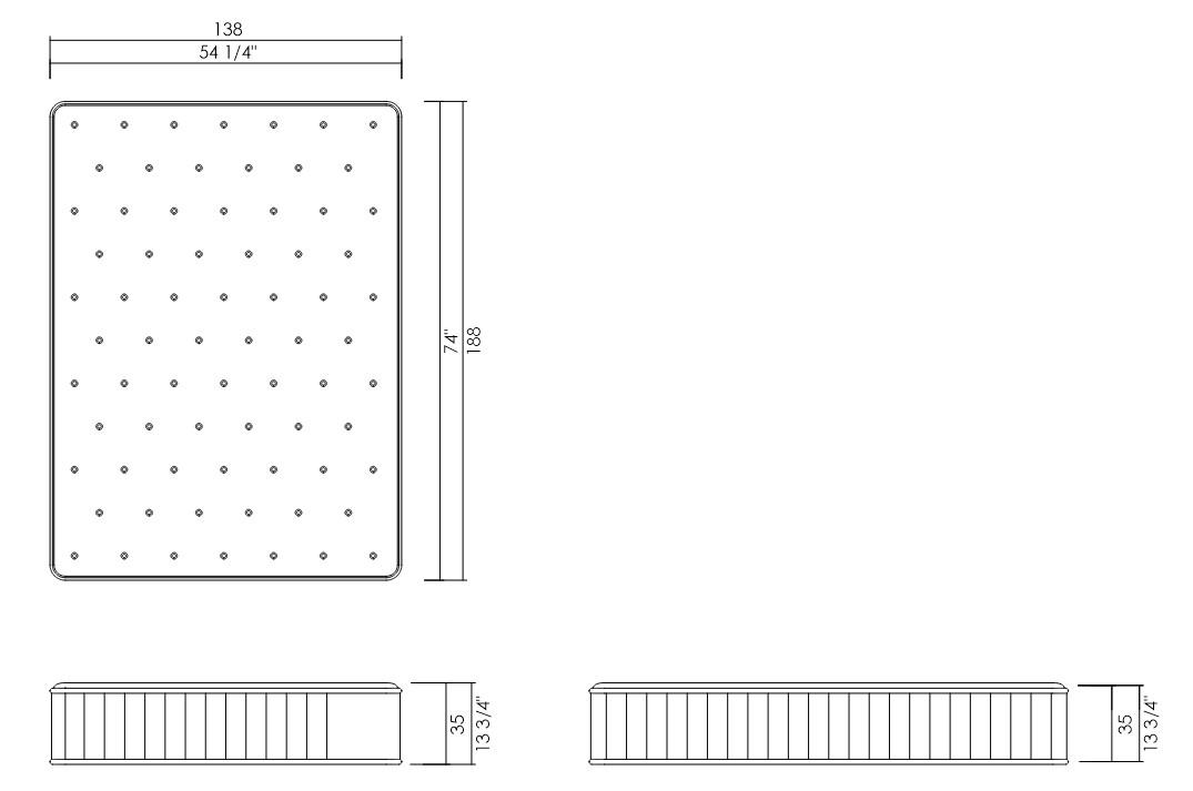 COLCHÃO 138 X 188 CM
