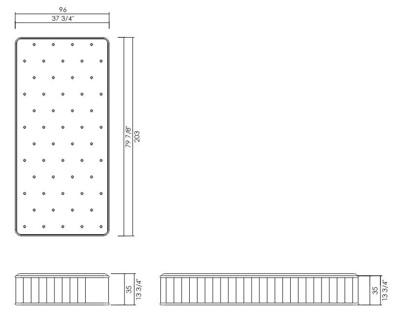 COLCHÃO 96 X 203 CM