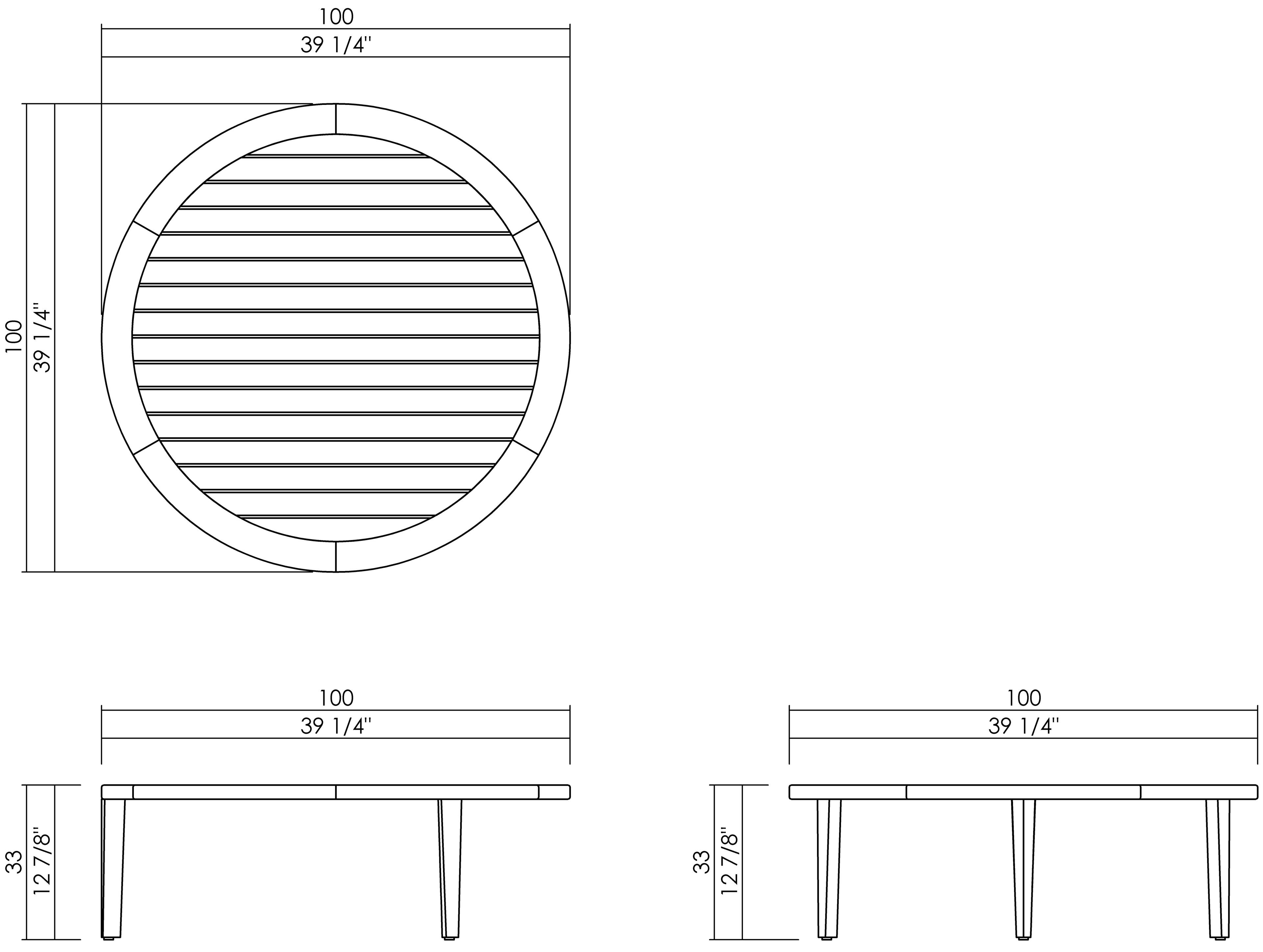 MYKONOS COFFEE TABLE 100 x 33