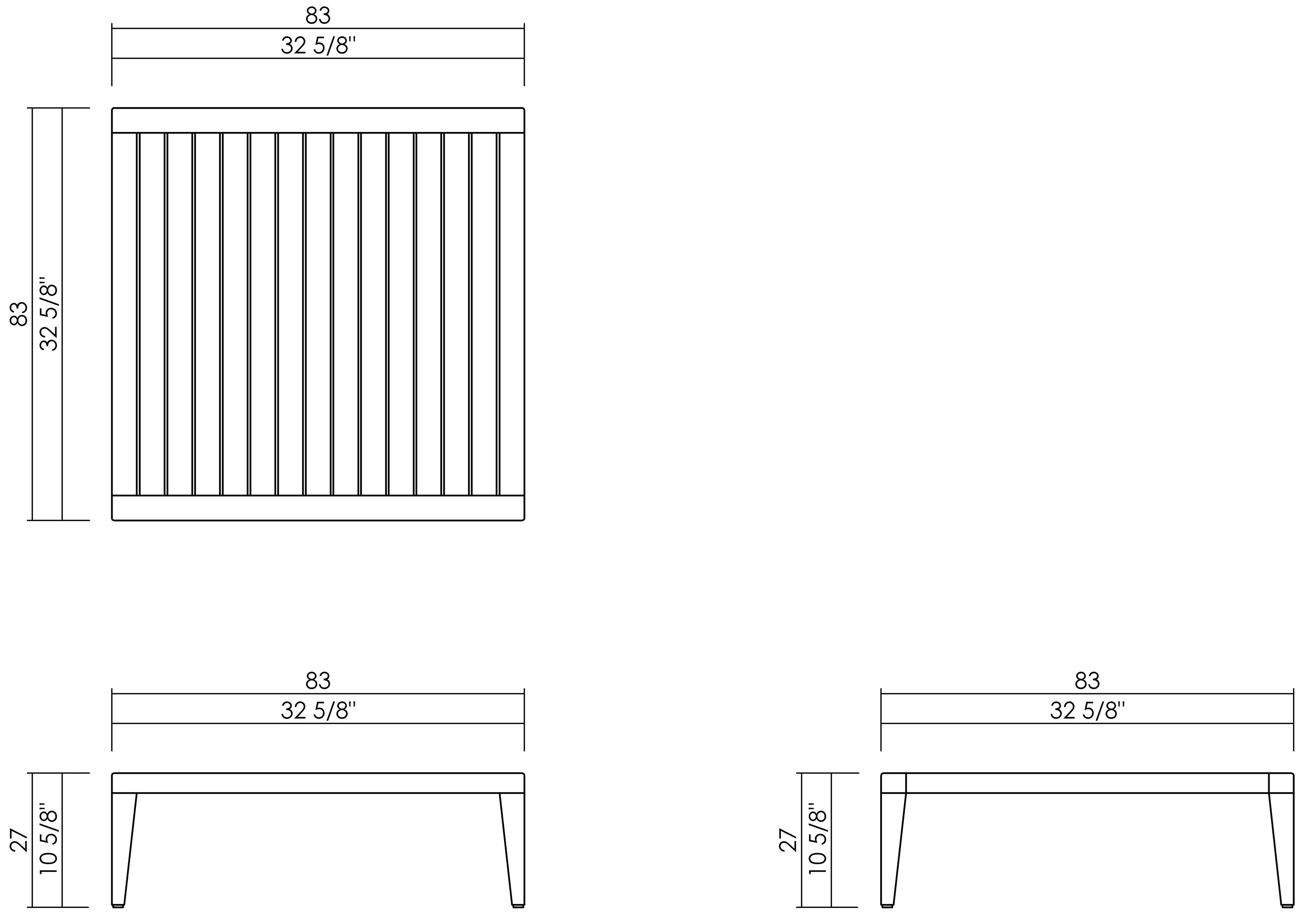 MYKONOS COFFEE TABLE 85 x 85