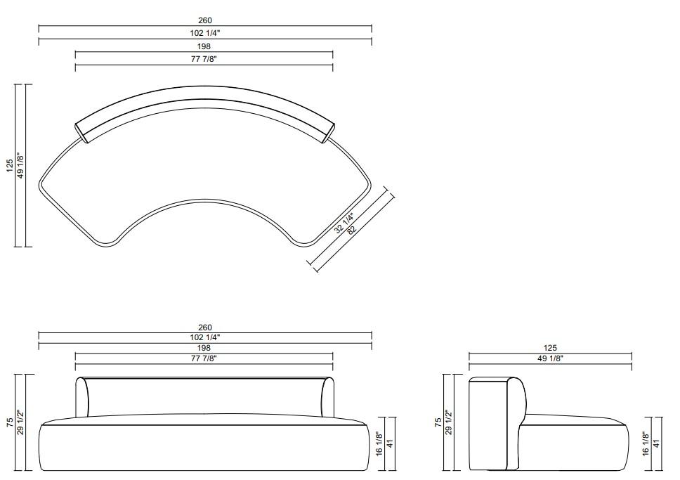 SOFA 260 CM OMNI