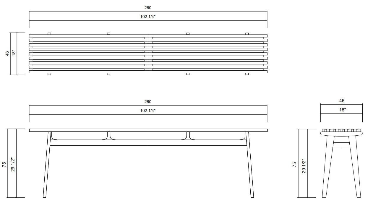 AYTY CONSOLE 102 1/4"