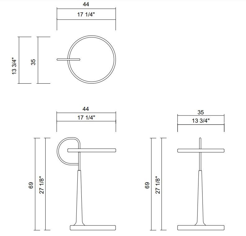 MESA LATERAL TAMPO MADEIRA MÍNIMA