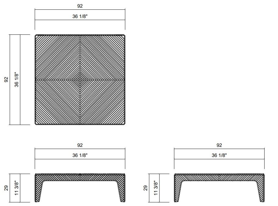 MESA CENTRO 92 X 92 CM TALIPOT