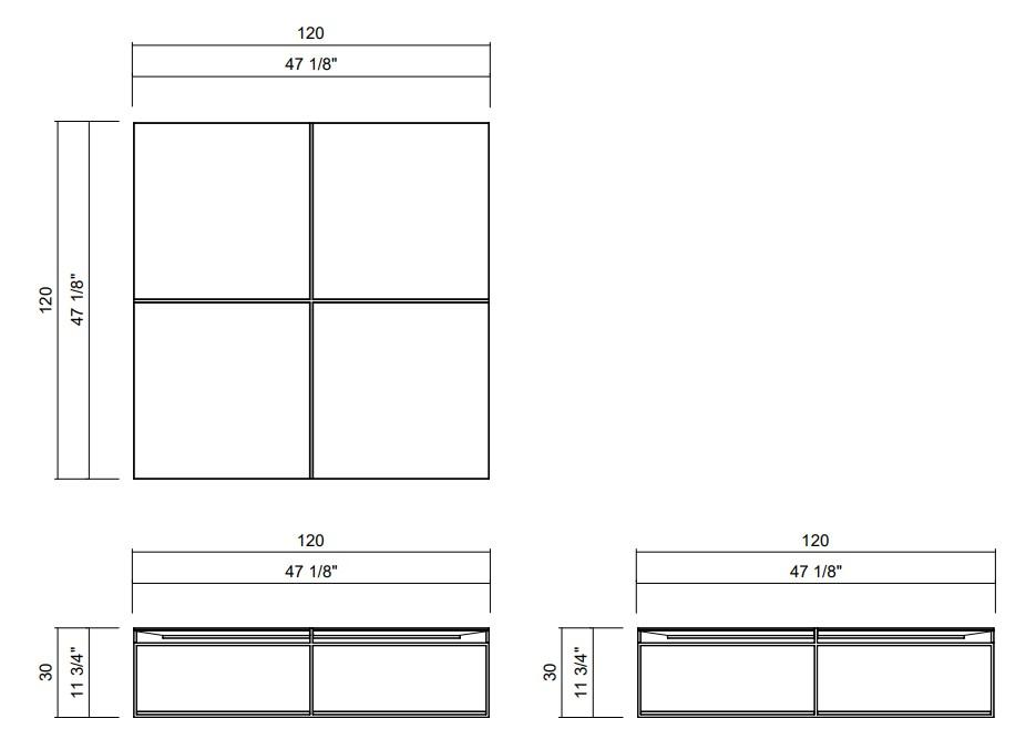 MESA CENTRO 120 X 120 CM REVOAR